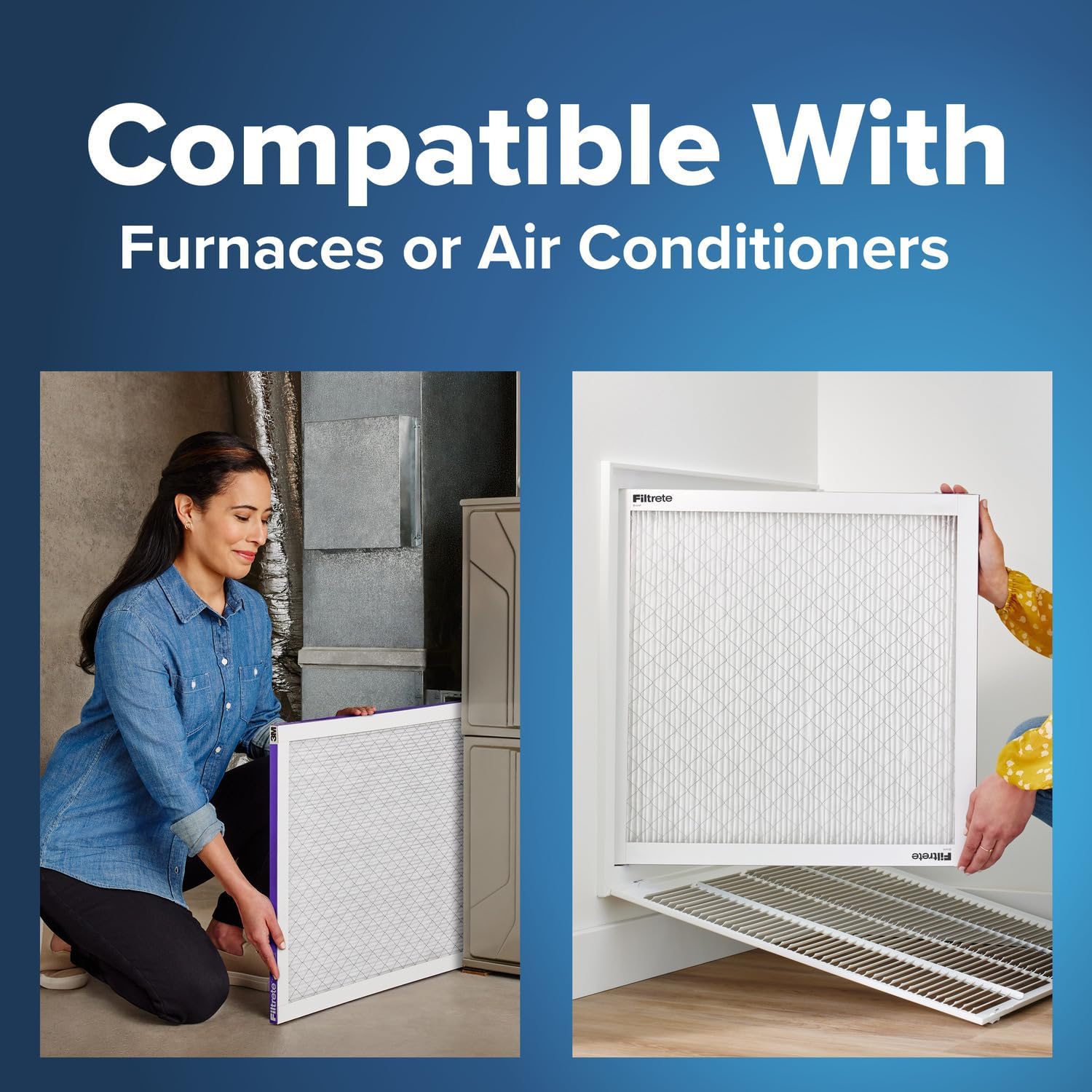 Filtrete 20x25x1 AC Furnace Air Filter, MERV 12, MPR 1500, CERTIFIED asthma & allergy friendly, 3 Month Pleated 1-Inch Electrostatic Air Cleaning Filter, 2-Pack (Actual Size 19.719x24.688x0.78 in) - Image 6